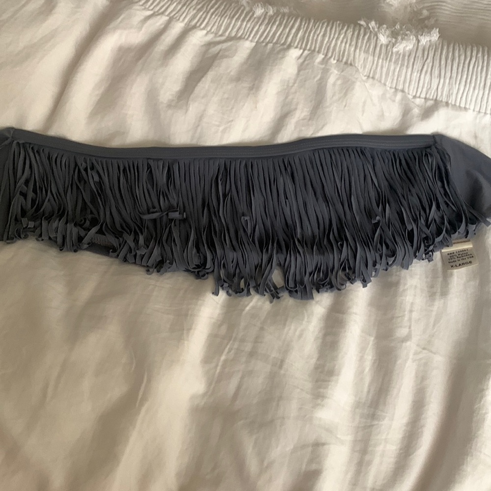 L*Space Gray Fringe Bikini Set - Picture 2 of 11